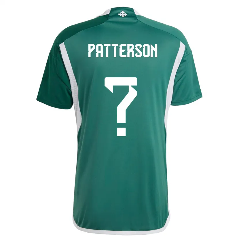 Danxen Heren Noord-Ierland Jack Patterson #0 Groente Thuisshirt Thuistenue 24-26 T-Shirt