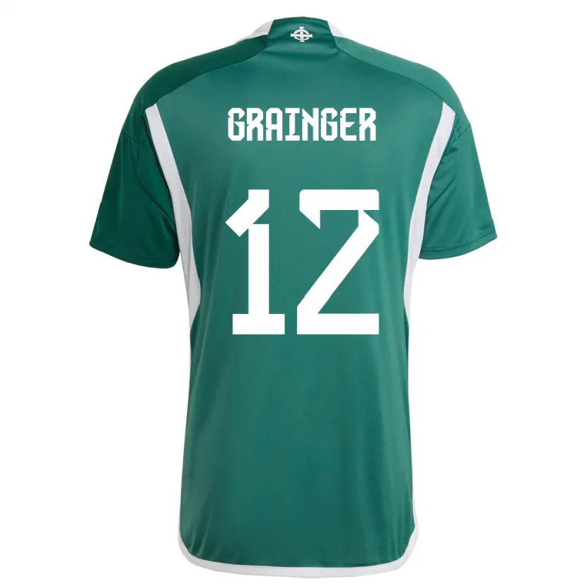Danxen Heren Noord-Ierland Owen Grainger #12 Groente Thuisshirt Thuistenue 24-26 T-Shirt