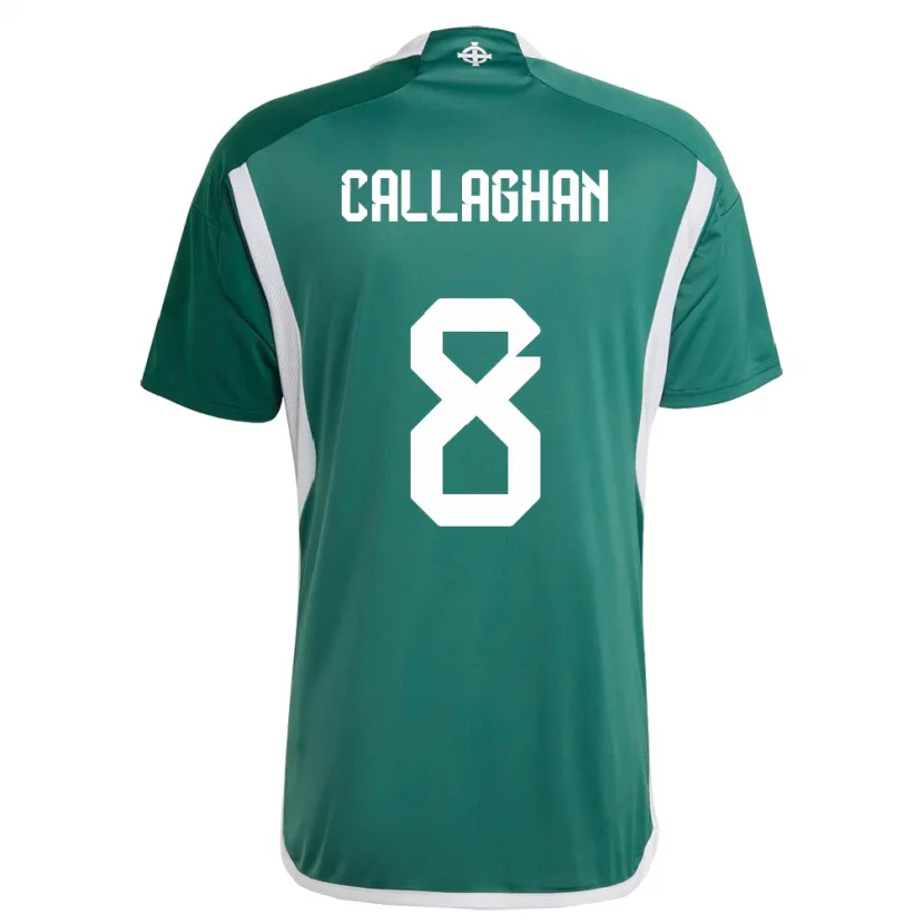 Danxen Heren Noord-Ierland Marissa Callaghan #8 Groente Thuisshirt Thuistenue 24-26 T-Shirt