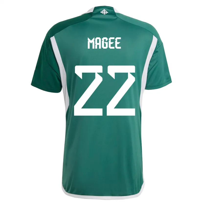 Danxen Heren Noord-Ierland Abbie Magee #22 Groente Thuisshirt Thuistenue 24-26 T-Shirt