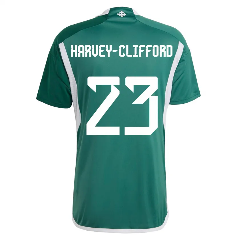 Danxen Heren Noord-Ierland Maddy Harvey-Clifford #23 Groente Thuisshirt Thuistenue 24-26 T-Shirt
