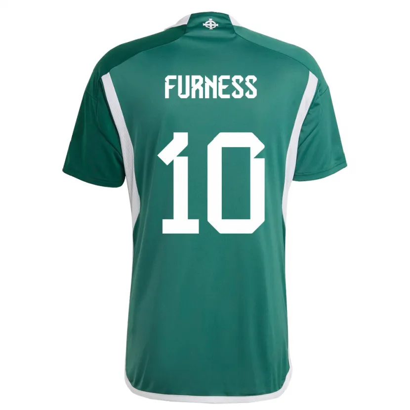 Danxen Heren Noord-Ierland Rachel Furness #10 Groente Thuisshirt Thuistenue 24-26 T-Shirt