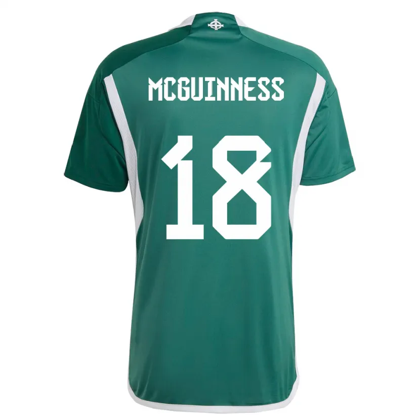 Danxen Heren Noord-Ierland Caitlin Mcguinness #18 Groente Thuisshirt Thuistenue 24-26 T-Shirt