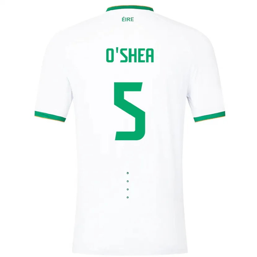Danxen Heren Ierland Dara O'shea #5 Wit Uitshirt Uittenue 24-26 T-Shirt