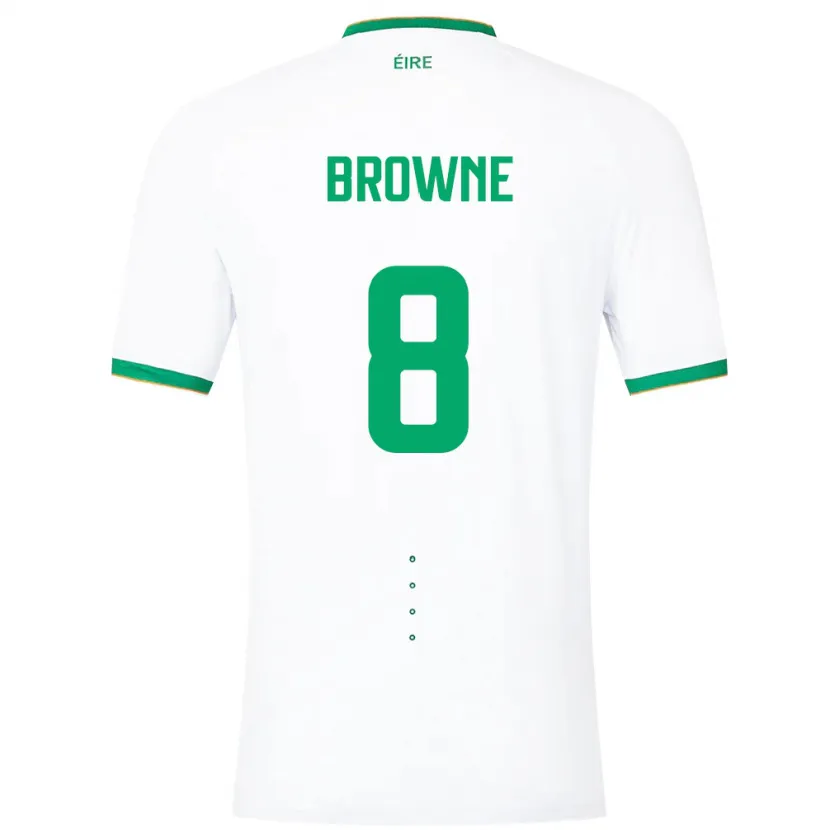 Danxen Heren Ierland Alan Browne #8 Wit Uitshirt Uittenue 24-26 T-Shirt