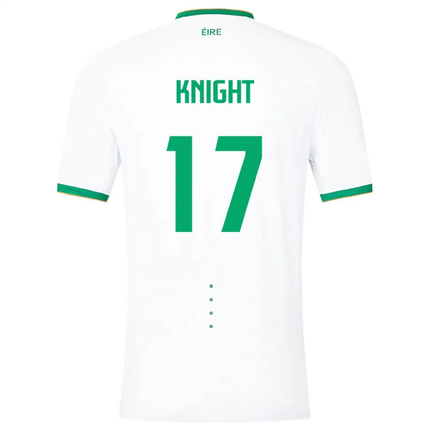 Danxen Heren Ierland Jason Knight #17 Wit Uitshirt Uittenue 24-26 T-Shirt