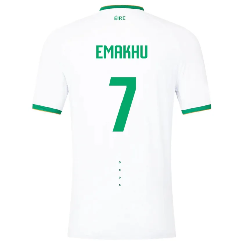 Danxen Heren Ierland Aidomo Emakhu #7 Wit Uitshirt Uittenue 24-26 T-Shirt