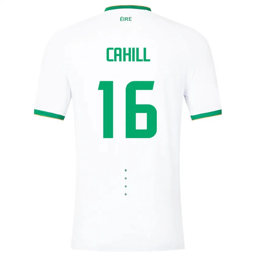 Danxen Heren Ierland Killian Cahill #16 Wit Uitshirt Uittenue 24-26 T-Shirt