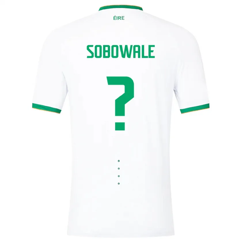 Danxen Heren Ierland Timi Sobowale #0 Wit Uitshirt Uittenue 24-26 T-Shirt