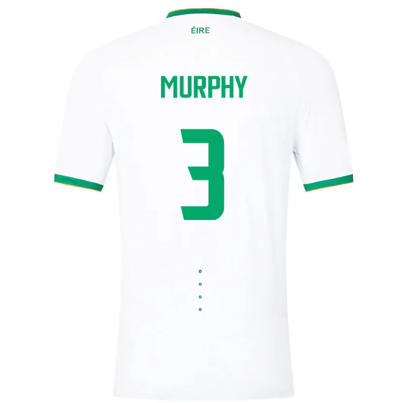 Danxen Heren Ierland Alex Murphy #3 Wit Uitshirt Uittenue 24-26 T-Shirt