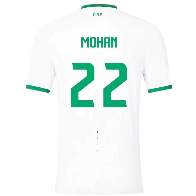 Danxen Heren Ierland Stephen Mohan #22 Wit Uitshirt Uittenue 24-26 T-Shirt
