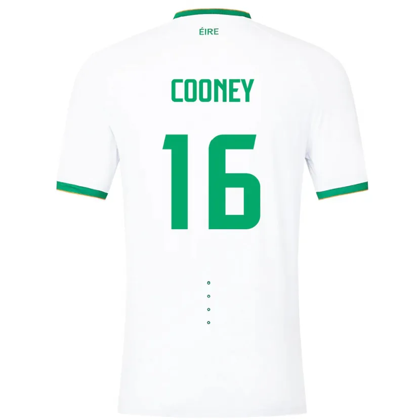 Danxen Heren Ierland Oisin Cooney #16 Wit Uitshirt Uittenue 24-26 T-Shirt