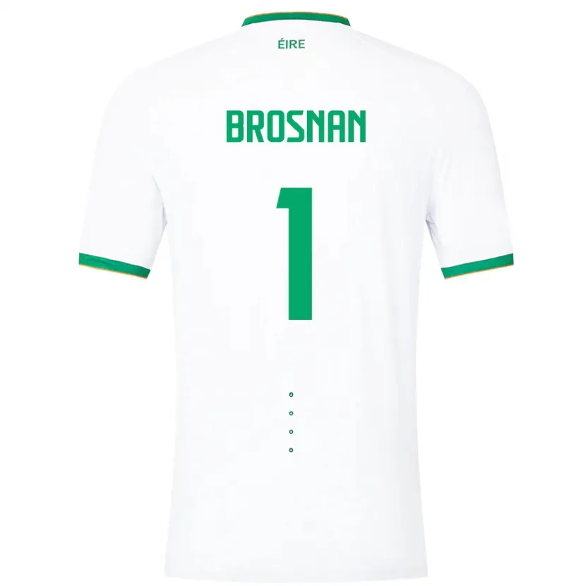 Danxen Heren Ierland Courtney Brosnan #1 Wit Uitshirt Uittenue 24-26 T-Shirt