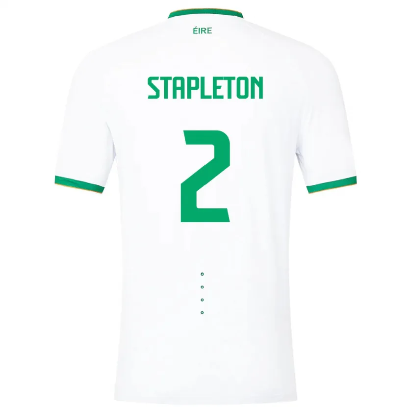 Danxen Heren Ierland Jessie Stapleton #2 Wit Uitshirt Uittenue 24-26 T-Shirt