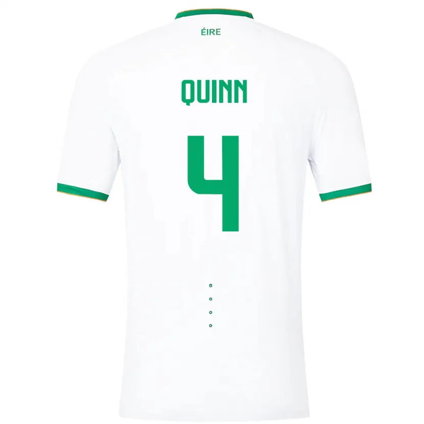 Danxen Heren Ierland Louise Quinn #4 Wit Uitshirt Uittenue 24-26 T-Shirt