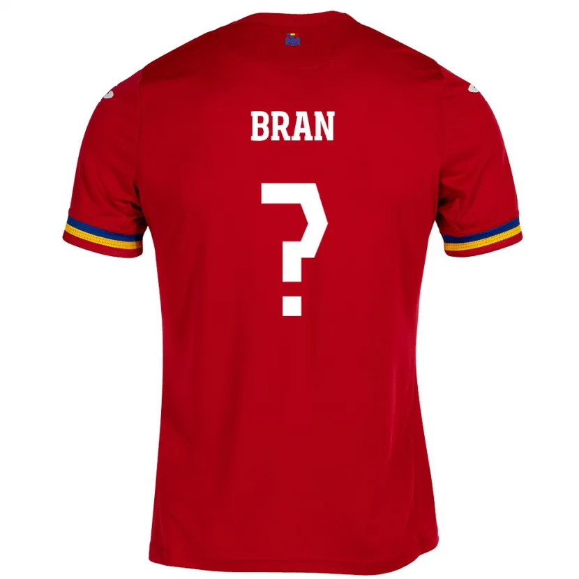 Danxen Heren Roemenië Sebastian Bran #0 Rood Uitshirt Uittenue 24-26 T-Shirt