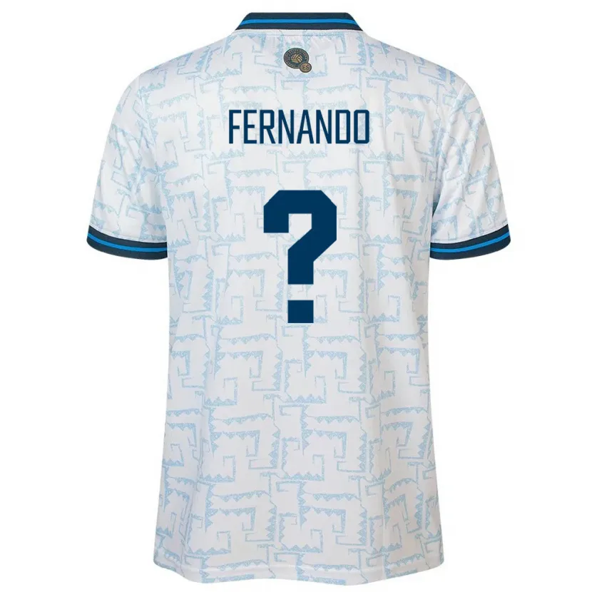 Danxen Heren El Salvador Fernando Sánchez #0 Wit Uitshirt Uittenue 24-26 T-Shirt