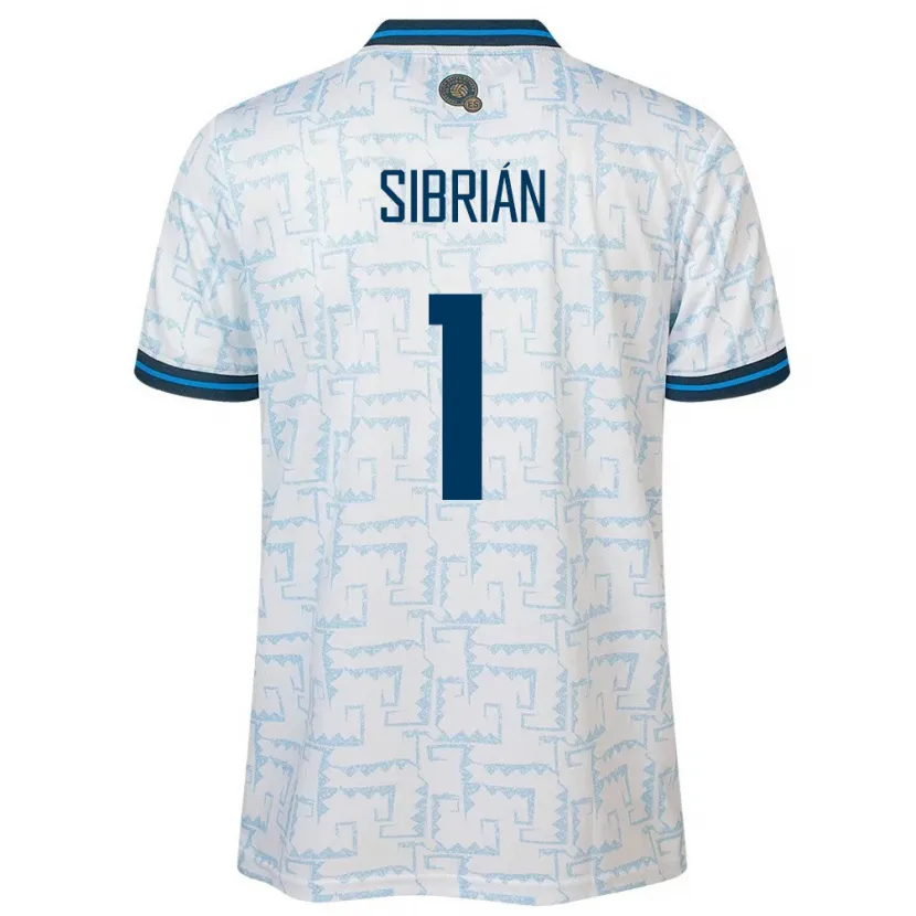 Danxen Heren El Salvador Sergio Sibrián #1 Wit Uitshirt Uittenue 24-26 T-Shirt