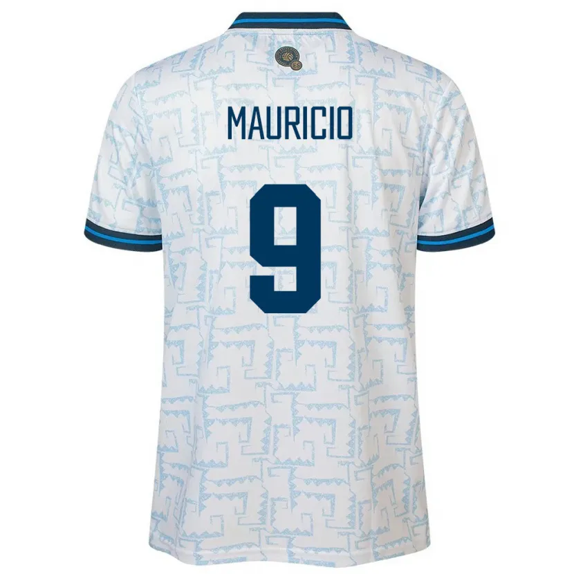 Danxen Heren El Salvador Emerson Mauricio #9 Wit Uitshirt Uittenue 24-26 T-Shirt
