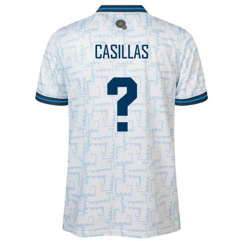 Danxen Heren El Salvador Marcos Casillas #0 Wit Uitshirt Uittenue 24-26 T-Shirt
