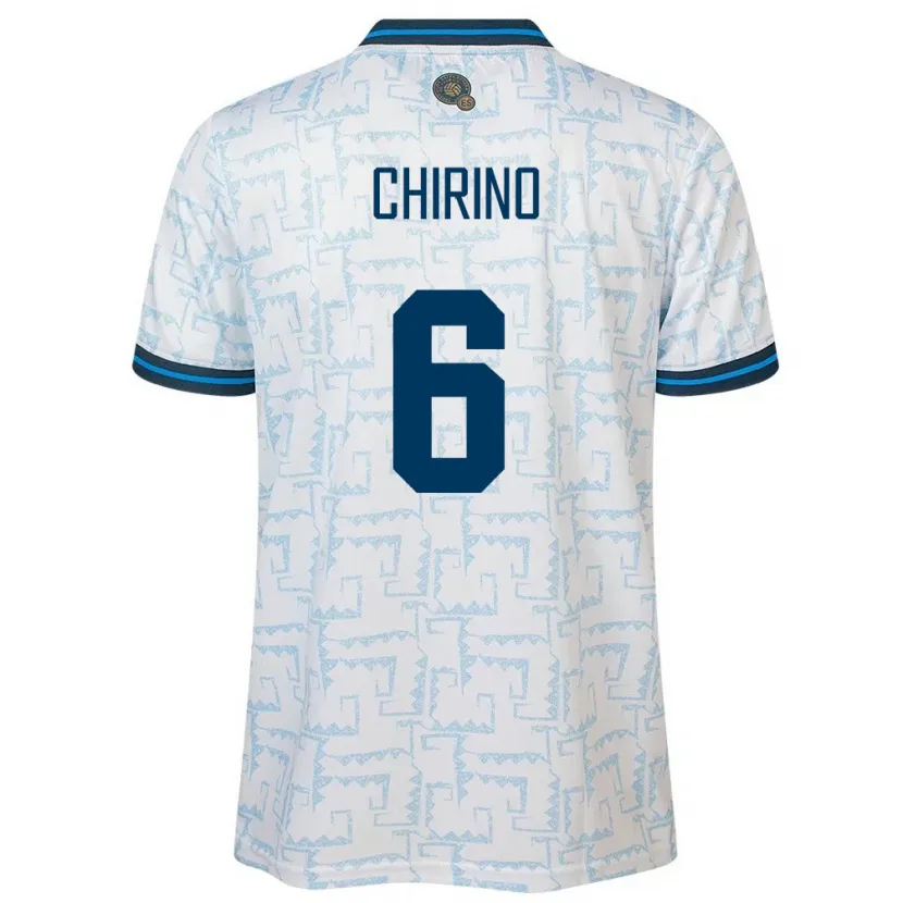 Danxen Heren El Salvador Alejandra Chirino #6 Wit Uitshirt Uittenue 24-26 T-Shirt