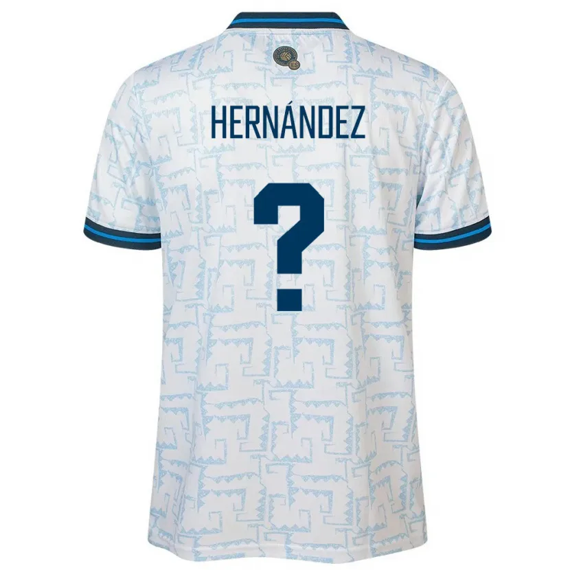 Danxen Heren El Salvador Irma Dolores Hernández #0 Wit Uitshirt Uittenue 24-26 T-Shirt