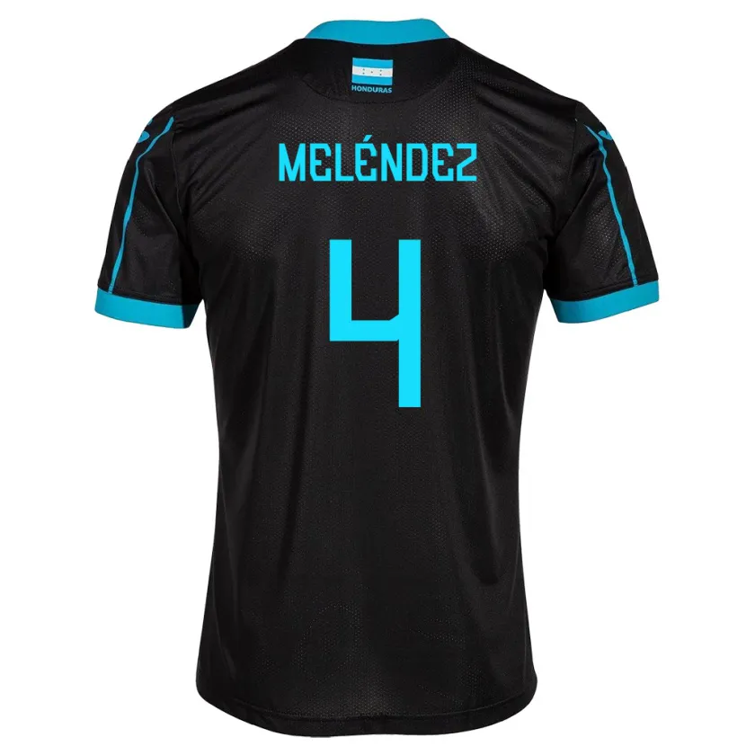Danxen Heren Honduras Carlos Meléndez #4 Zwart Uitshirt Uittenue 24-26 T-Shirt