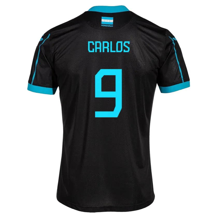 Danxen Heren Honduras Carlos Mejía #9 Zwart Uitshirt Uittenue 24-26 T-Shirt