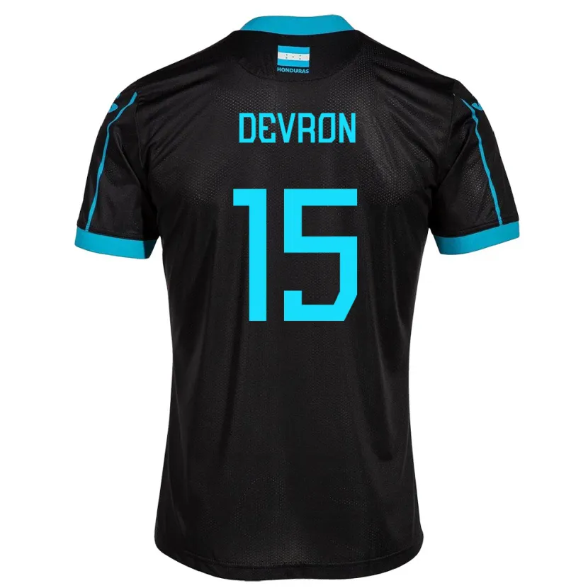 Danxen Heren Honduras Devron García #15 Zwart Uitshirt Uittenue 24-26 T-Shirt