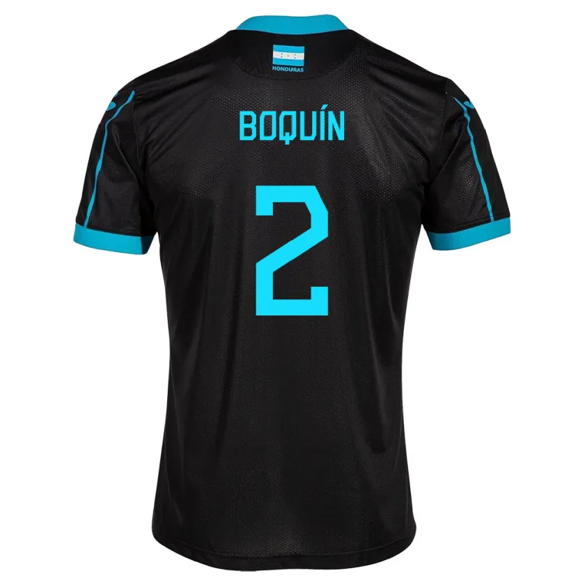 Danxen Heren Honduras Stiven Boquín #2 Zwart Uitshirt Uittenue 24-26 T-Shirt
