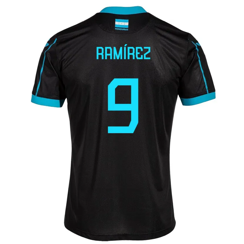 Danxen Heren Honduras Truimali Ramírez #9 Zwart Uitshirt Uittenue 24-26 T-Shirt
