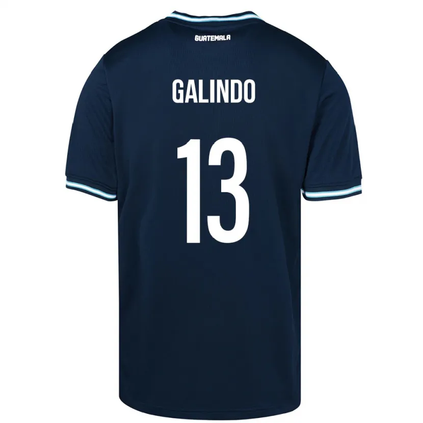Danxen Heren Guatemala Alejandro Galindo #13 Blauw Uitshirt Uittenue 24-26 T-Shirt