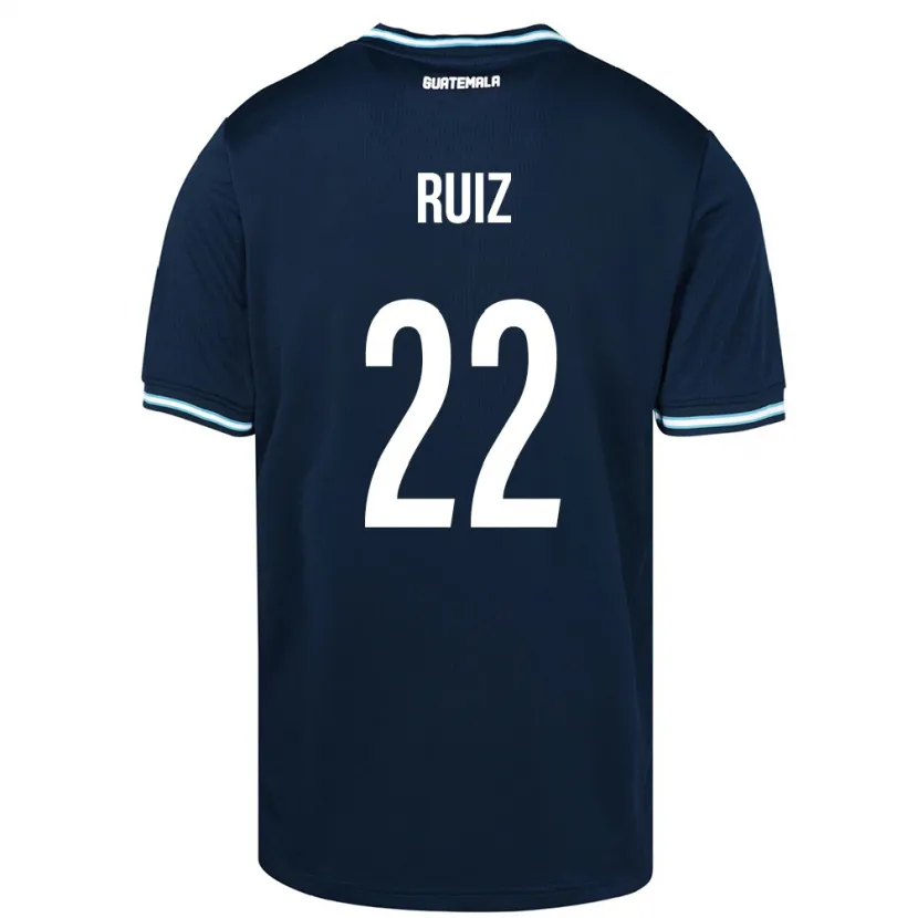 Danxen Heren Guatemala Kevin Ruiz #22 Blauw Uitshirt Uittenue 24-26 T-Shirt