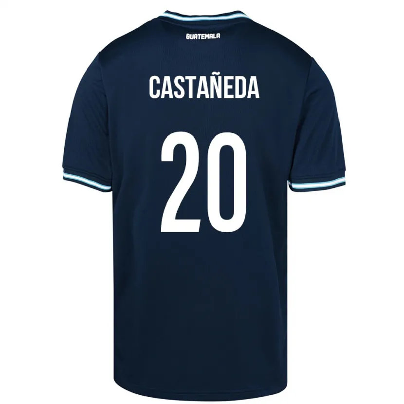 Danxen Heren Guatemala Brayam Castañeda #20 Blauw Uitshirt Uittenue 24-26 T-Shirt