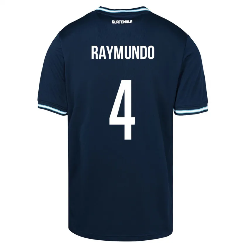Danxen Heren Guatemala Cristopher Raymundo #4 Blauw Uitshirt Uittenue 24-26 T-Shirt
