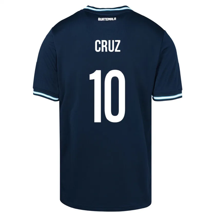 Danxen Heren Guatemala Axel De La Cruz #10 Blauw Uitshirt Uittenue 24-26 T-Shirt