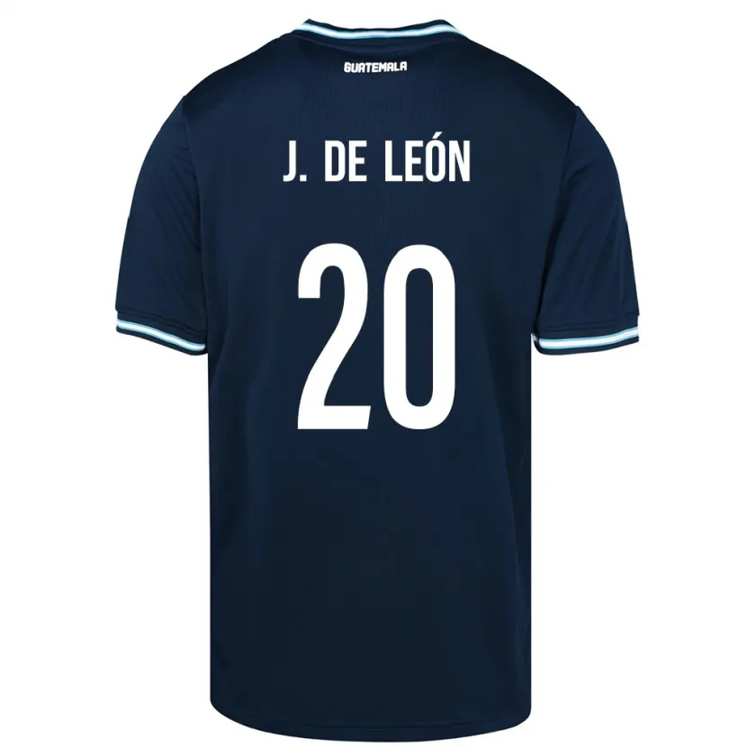 Danxen Heren Guatemala Jorge De León #20 Blauw Uitshirt Uittenue 24-26 T-Shirt