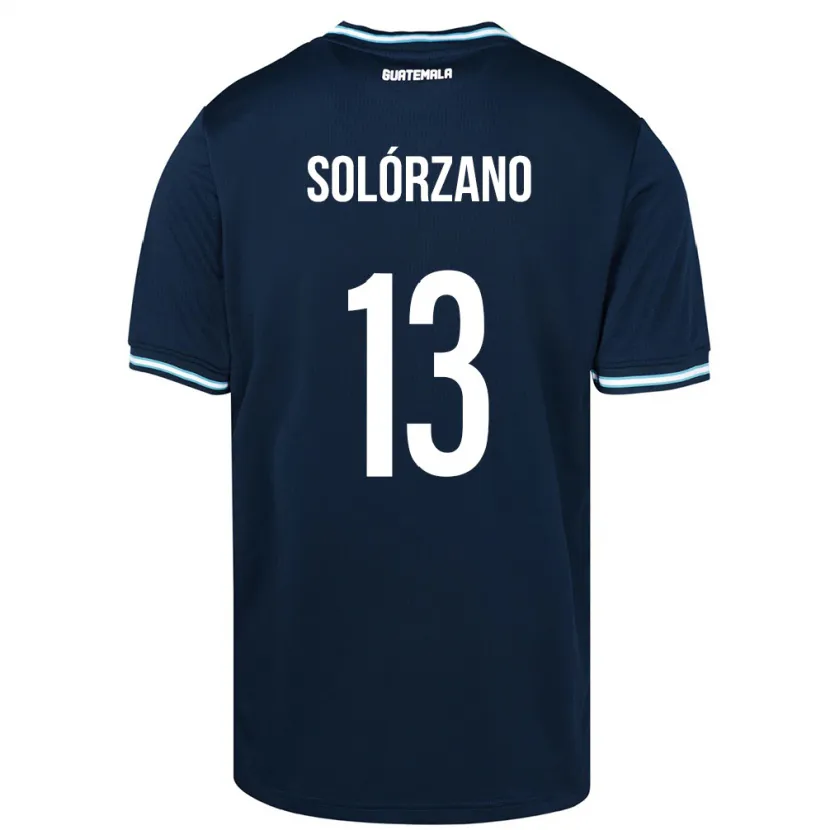 Danxen Heren Guatemala Aisha Solórzano #13 Blauw Uitshirt Uittenue 24-26 T-Shirt