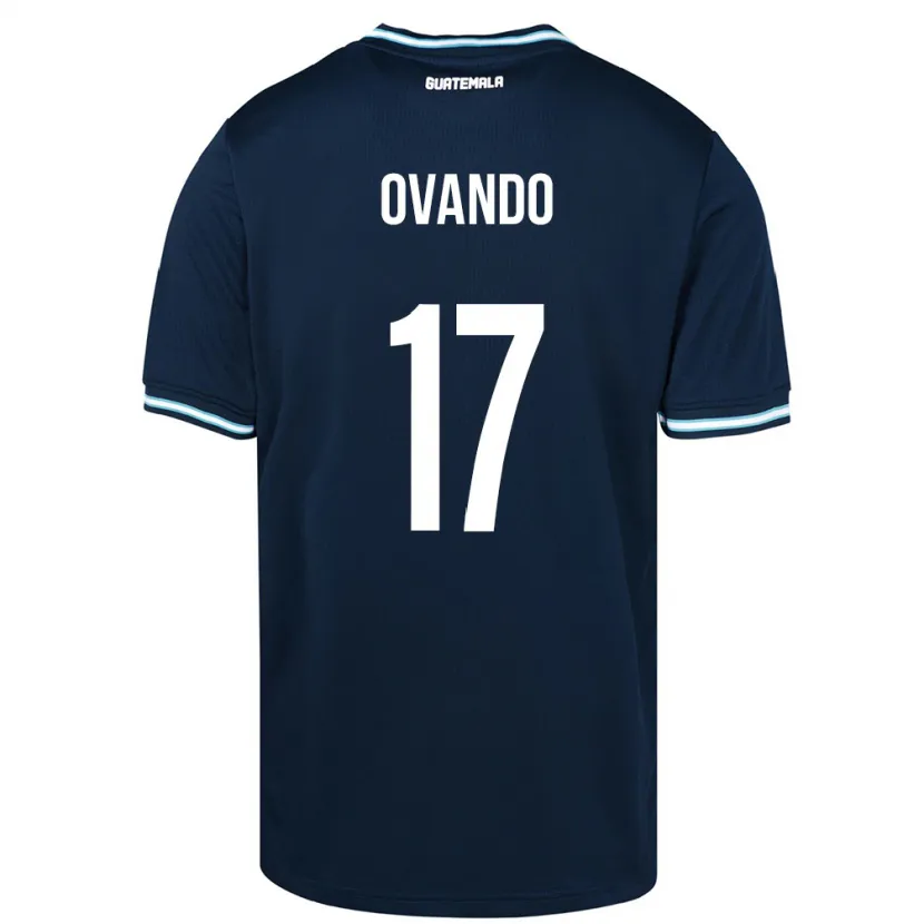 Danxen Heren Guatemala Sandra Ovando #17 Blauw Uitshirt Uittenue 24-26 T-Shirt