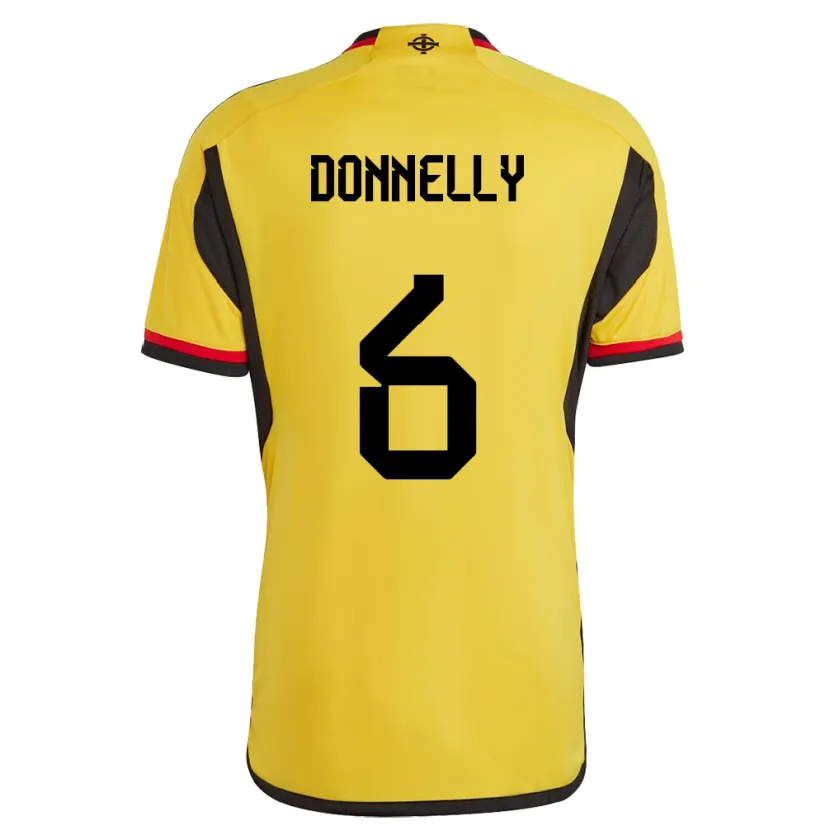 Danxen Heren Noord-Ierland Ryan Donnelly #6 Wit Uitshirt Uittenue 24-26 T-Shirt