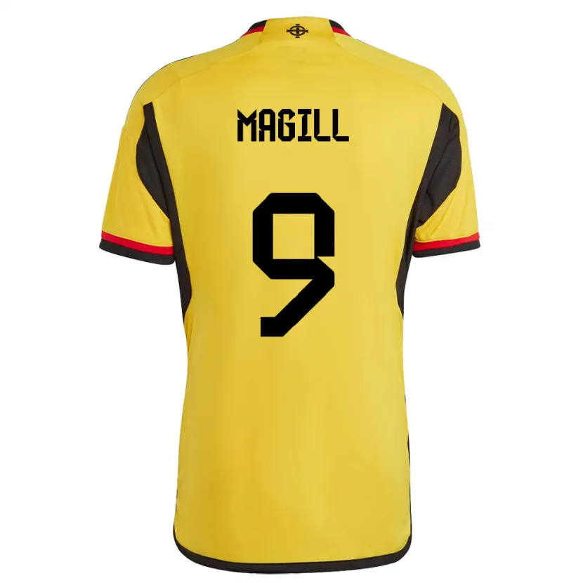 Danxen Heren Noord-Ierland Simone Magill #9 Wit Uitshirt Uittenue 24-26 T-Shirt