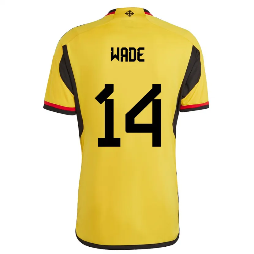 Danxen Heren Noord-Ierland Lauren Wade #14 Wit Uitshirt Uittenue 24-26 T-Shirt