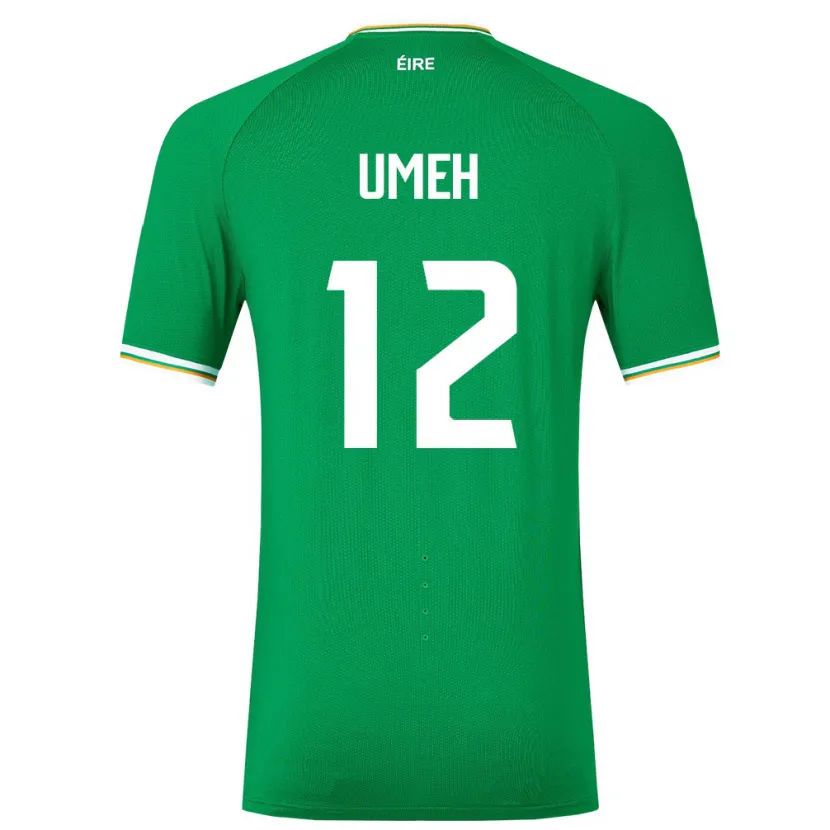 Danxen Dames Ierland Jaden Umeh #12 Groente Thuisshirt Thuistenue 24-26 T-Shirt