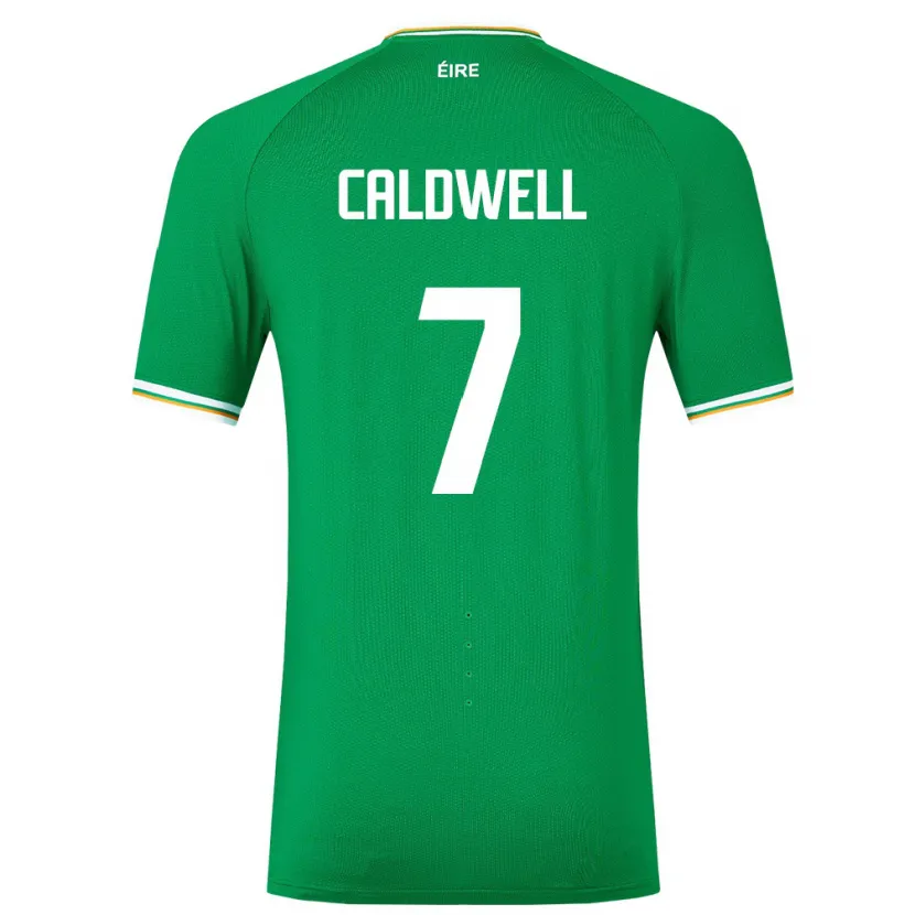 Danxen Dames Ierland Diane Caldwell #7 Groente Thuisshirt Thuistenue 24-26 T-Shirt