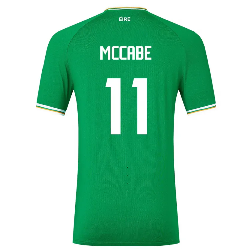 Danxen Dames Ierland Katie Mccabe #11 Groente Thuisshirt Thuistenue 24-26 T-Shirt