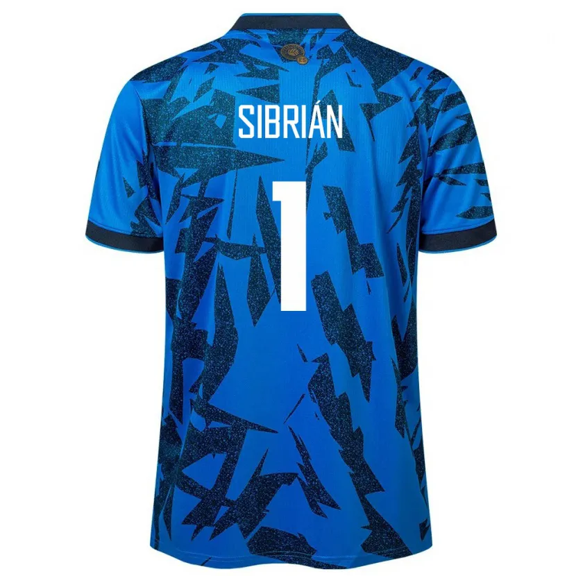 Danxen Dames El Salvador Sergio Sibrián #1 Blauw Thuisshirt Thuistenue 24-26 T-Shirt