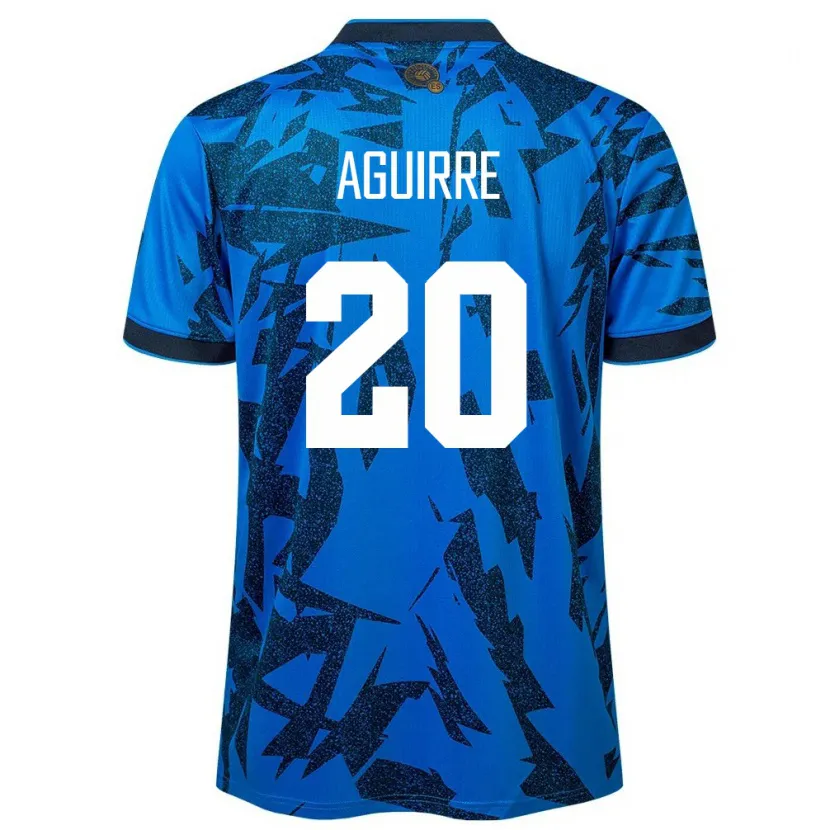 Danxen Dames El Salvador Jonathan Aguirre #20 Blauw Thuisshirt Thuistenue 24-26 T-Shirt