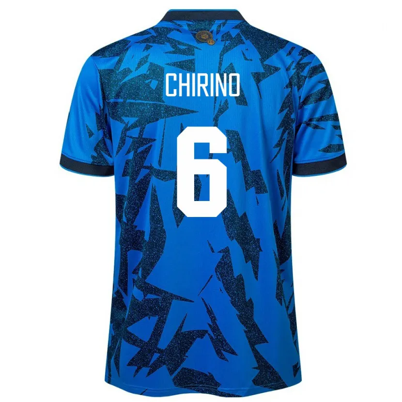Danxen Dames El Salvador Alejandra Chirino #6 Blauw Thuisshirt Thuistenue 24-26 T-Shirt