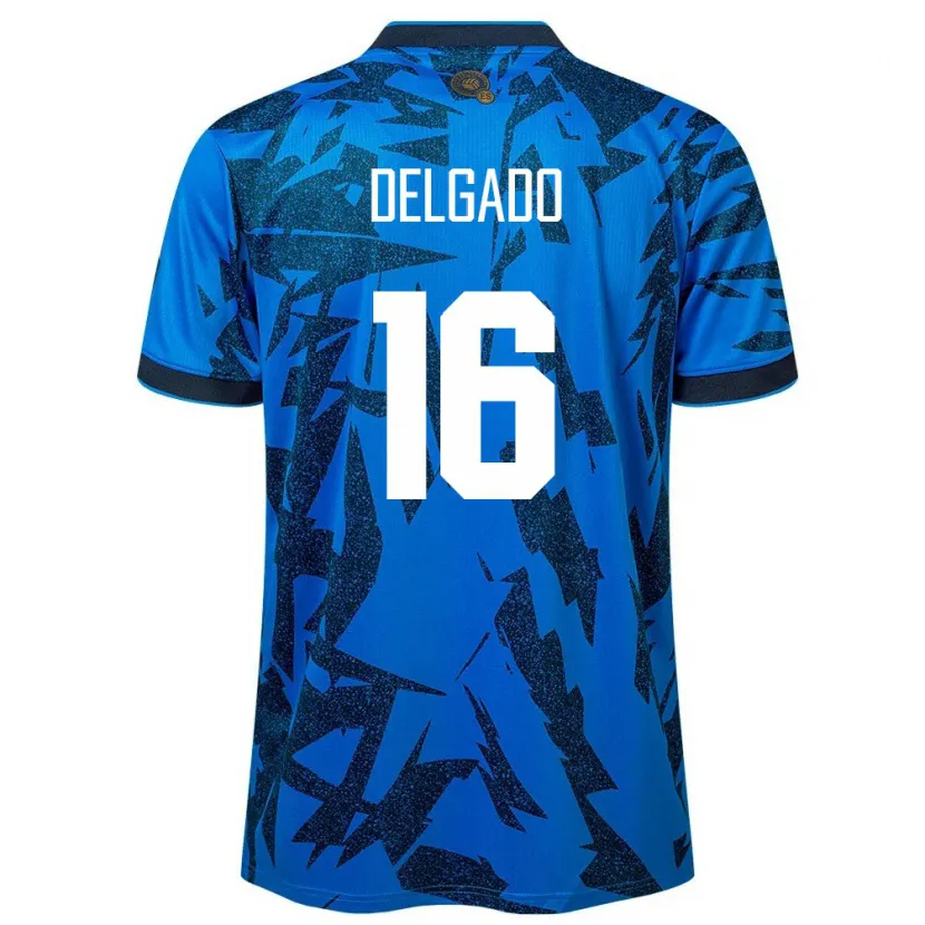 Danxen Dames El Salvador Vasthy Delgado #16 Blauw Thuisshirt Thuistenue 24-26 T-Shirt