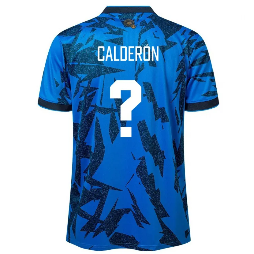Danxen Dames El Salvador Paola Calderón #0 Blauw Thuisshirt Thuistenue 24-26 T-Shirt